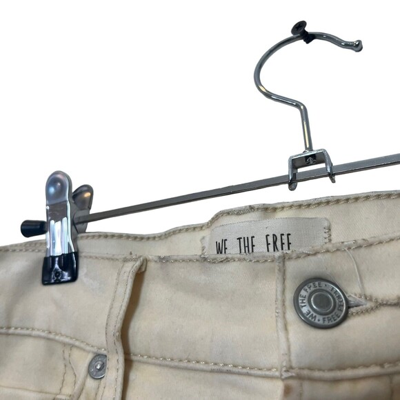 Free People We The Free Stella Velvet Pants Women’s Size 2 White High Rise - Picture 9 of 16